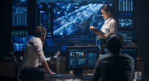 The future of the internet connecting people through advanced digital technologies.