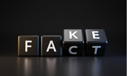 Fake news threatening truth and democratic values in the digital world.