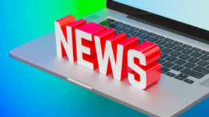 Illustration showing the future of journalism with digital tools and press freedom concepts