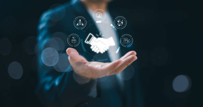 Illustration showing journalists working to rebuild public trust in a digital news environment