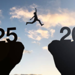 Professional standing in a futuristic digital environment symbolizing future-proof skills and long-term career success.