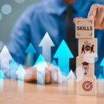 Professional using advanced AI and cloud systems in a modern remote workspace