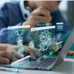 Students preparing for future careers using digital tools and teamwork strategies