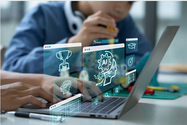 Students preparing for future careers using digital tools and teamwork strategies