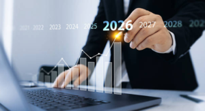 Professional analyzing growth strategy to outperform competition